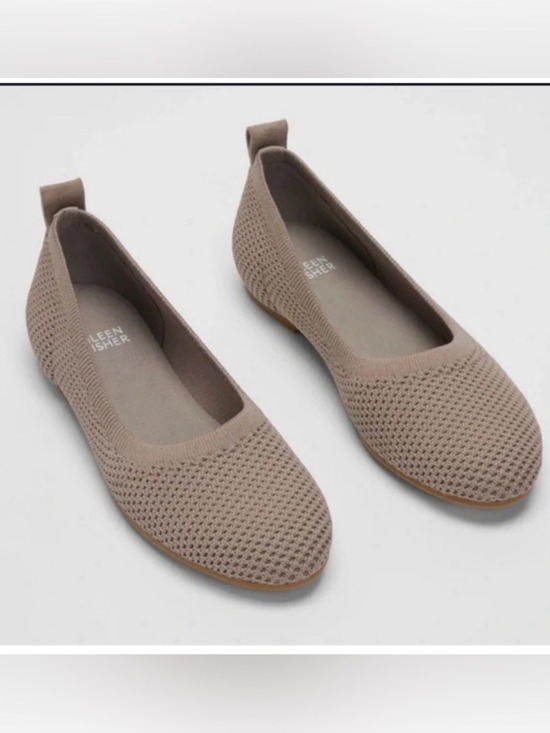 Eileen Fisher Shoes - Eileen fisher Naomi recycles stretch knotted neutral round toe flats size 10